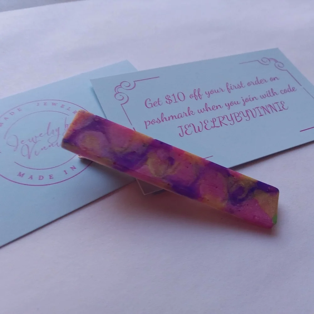 5/$25 Hand Crafted Pink and Purple Hair Accessory